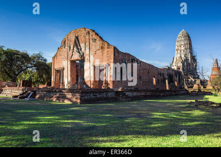 Ratburana temple the historic temple in Ayutthaya, Thailand. Stock Photo