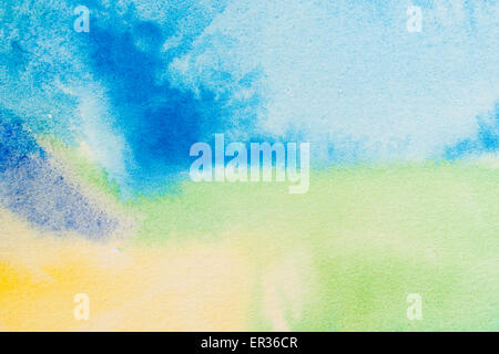 watercolored paper texture - abstract paper background Stock Photo