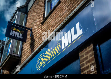 William Hill betting shop sign Stock Photo