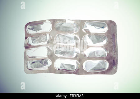 Empty blister pack. Stock Photo