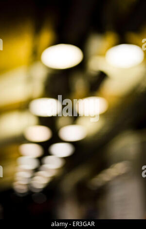 Blurred outdoor lighting Stock Photo