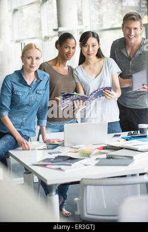 Teamwork gets projects done Stock Photo
