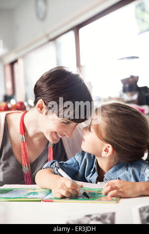 Two Young Kids Facing Each Other Stock Photo - Alamy