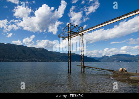 View of Major lake in Italy in summer time Stock Photo