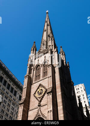 Trinity Church, Wall Street, NYC Stock Photo