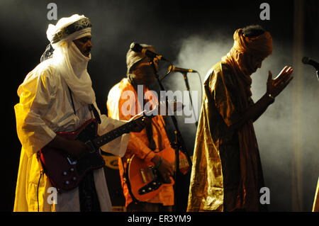 Grammy Award-winning group Tinariwen at End of the Road Festival, 2014 Stock Photo