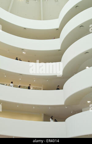 Interior of Guggenheim Museum, New York City Stock Photo