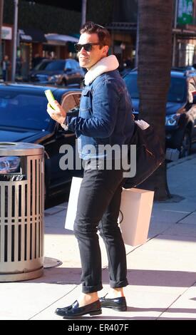 Robbie Williams spotted out with his wife Ayda Field Beverly Hills  Featuring: Robbie Williams Where: Beverly Hills, California, United States When: 21 Nov 2014 Credit: Winston Burris/WENN.com Stock Photo