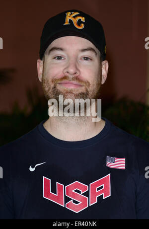 25th annual Chris Evert / Raymond James Pro-Celebrity Tennis Classic at Delray Beach Tennis Center - Day 1  Featuring: David Cook Where: Delray Beach, Florida, United States When: 21 Nov 2014 Credit: jlnphotography.com/WENN.com Stock Photo