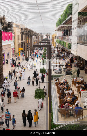 Interior of The Avenues modern upmarket shopping mall in Kuwait City, Kuwait. Stock Photo