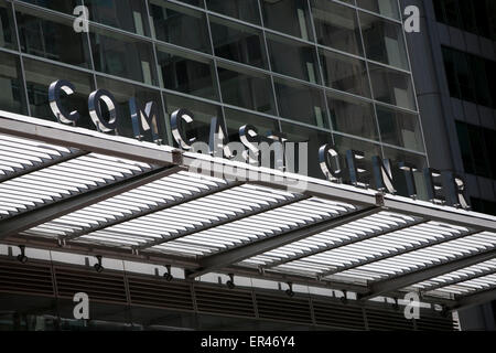 The headquarters of the Comcast Corporation in downtown Philadelphia, Pennsylvania. Stock Photo