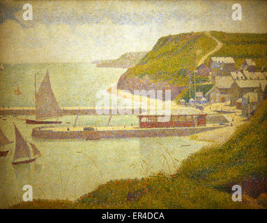 Georges Seurat - Port en Bessin 1888 Stock Photo