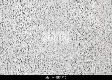 Detail of stucco cement wall painted in a light gray color. Abstract plaster texture background Stock Photo