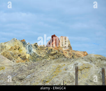 Volcano on Vulcano Island, Aeolian Islands, Sicily, Italy, Europe, Stock Photo