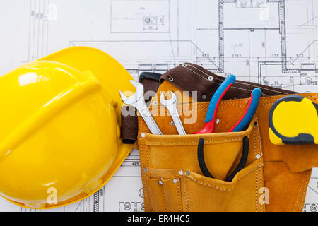 Builders tools Stock Photo