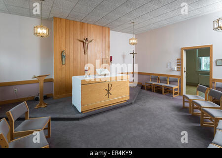 Small Simple Christian School Chapel Stock Photo