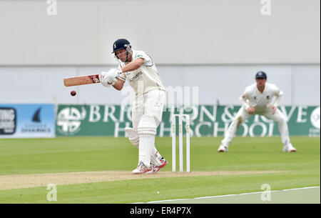 Sussex v Warwickshire County Cricket Match Day 1 at Hove - Warwickshire and former England batsman Jonathan Trott in action Stock Photo