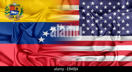 USA and Venezuela Stock Photo