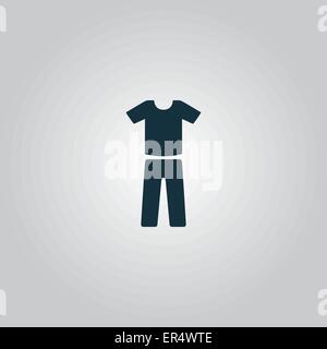 uniform - pants and t-shirt Stock Vector