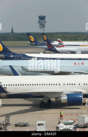 Belgocontrol air traffic control tower pictured at Brussels airport in