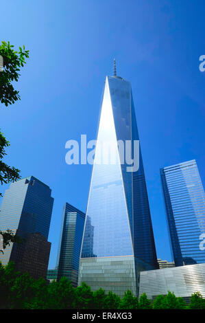 1 world trade center tower in New York refers to the main building of the new World Trade Center complex in Lower Manhattan Stock Photo