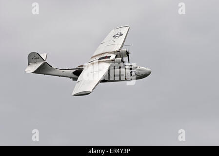 PBY Catalina C-FNJF Flying Boat Llandudno Air Show. N.Wales Uk Aerobatics Sea Plane Stock Photo