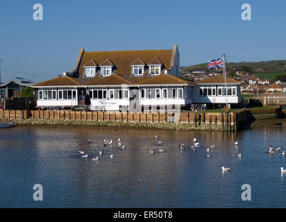 Riverside Restaurant, West Bay, Dorset, UK Stock Photo