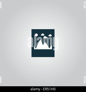 Mountain Icon Vector Illustration Stock Vector