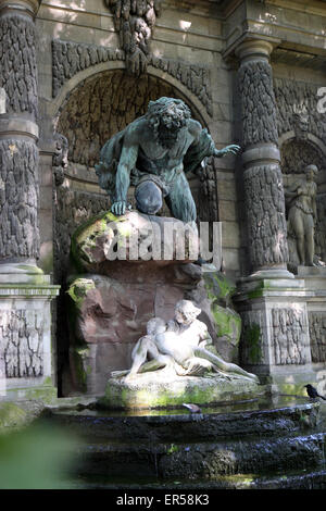 Medici fountain in the gardens of the Palais de Luxembourg Palace of Luxembourg Paris Stock Photo