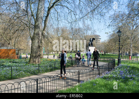 Hyde Park in spring, City of Westminster, London, Greater London, England, United Kingdom Stock Photo