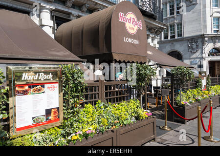 Entrance to Hard Rock Cafe, Old Park Lane, West End, City of Westminster, London, England, United Kingdom Stock Photo
