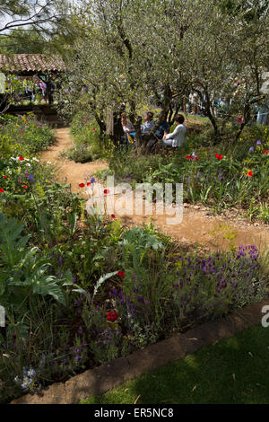 A Perfumer’s Garden in Grasse by L’Occitane, designed by James Basson, Gold medal winner at the RHS Chelsea Flower Show 2015 Stock Photo