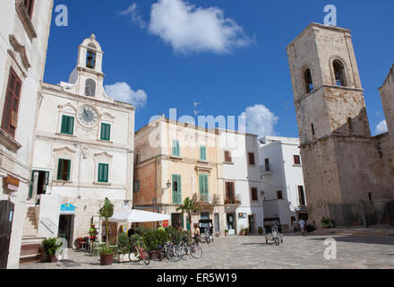 Historical center of Polignano A Mare, Adriatic Sea, Bari Province, Apulia, Italy, Europe Stock Photo