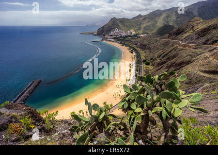 Tenerife beach, Playa de las Teresitas, Tenerife, Canary Islands, Spain Stock Photo