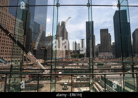 This is a view of ground zero at the World Trade Center site This is a view of ground zero at the World Trade Center site