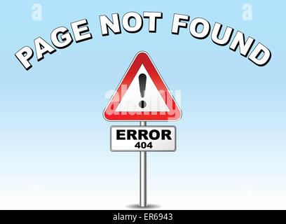 Vector illustration of website error page not found Stock Vector