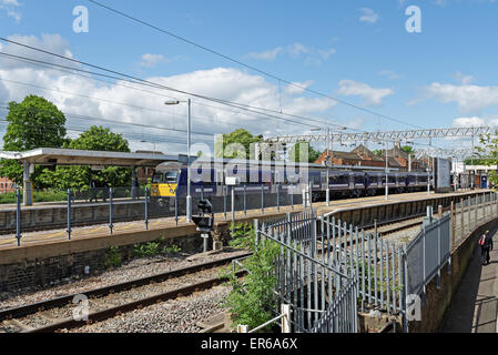 Abelio Greater Anglia train at a plaatform in Colchester North Station,UK Stock Photo