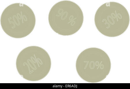 Set of stickers sale. Element business, vector design Stock Photo