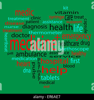 Form heart medicine tag. Medical and disease, analysis and treatment and clinic. Vector illustration Stock Photo