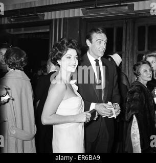 Film Premiere of 'DR NO' 7th October 1962. Stock Photo