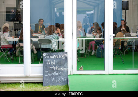 Hay-on-Wye, Powys, UK. 28th May 2015. Hay Festival 2015. Credit:  Graham M. Lawrence/Alamy Live News. Stock Photo