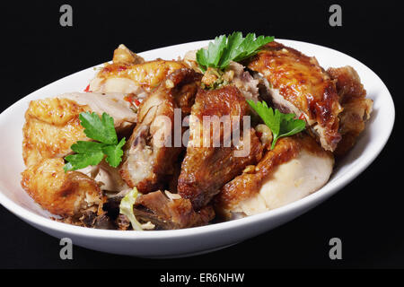 Chinese Roast Chicken Stock Photo