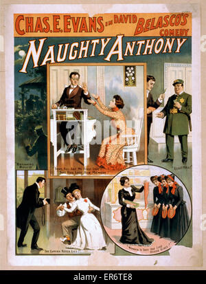 Chas. E. Evans in David Belasco's comedy, Naughty Anthony Stock Photo