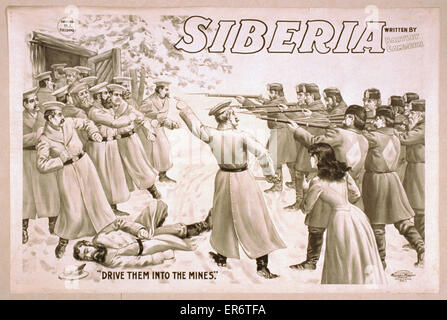Siberia written by Bartley Campbell Stock Photo