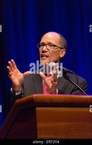 U.S. Secretary of Labor Thomas Perez delivers remarks at the Affordable Housing Conference of Montgomery County May 4, 2015 in Washington, DC. Stock Photo