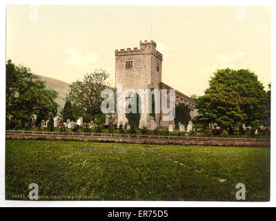 Derwentwater, Keswick, Crosthwaite Church, Lake District Stock Photo