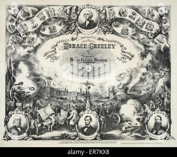 For President Horace Greeley Of New York And For Vice President