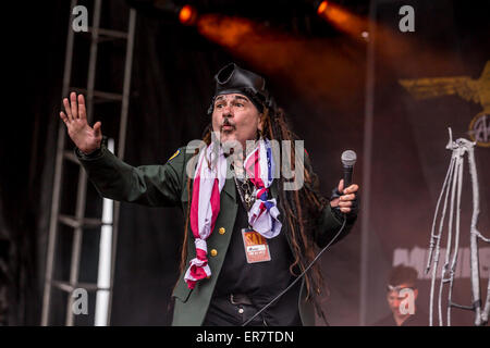 Columbus, Ohio, USA. 16th May, 2015. MINISTRY performs on day two of the 2015 Rock On The Range Festival at Maphre Stadium in Columbus Ohio on May 16th 2015 © Marc Nader/ZUMA Wire/Alamy Live News Stock Photo