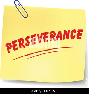 Banner Perseverance Vector Illustration Concept Icon With Goal, Focused ...