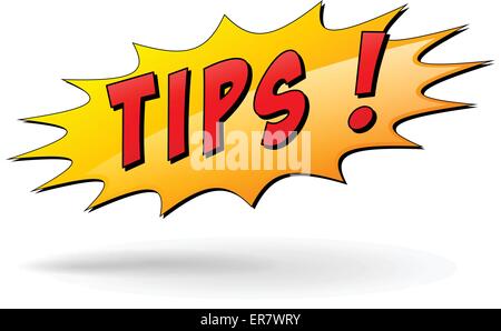 Vector illustration of tips star icon concept Stock Vector